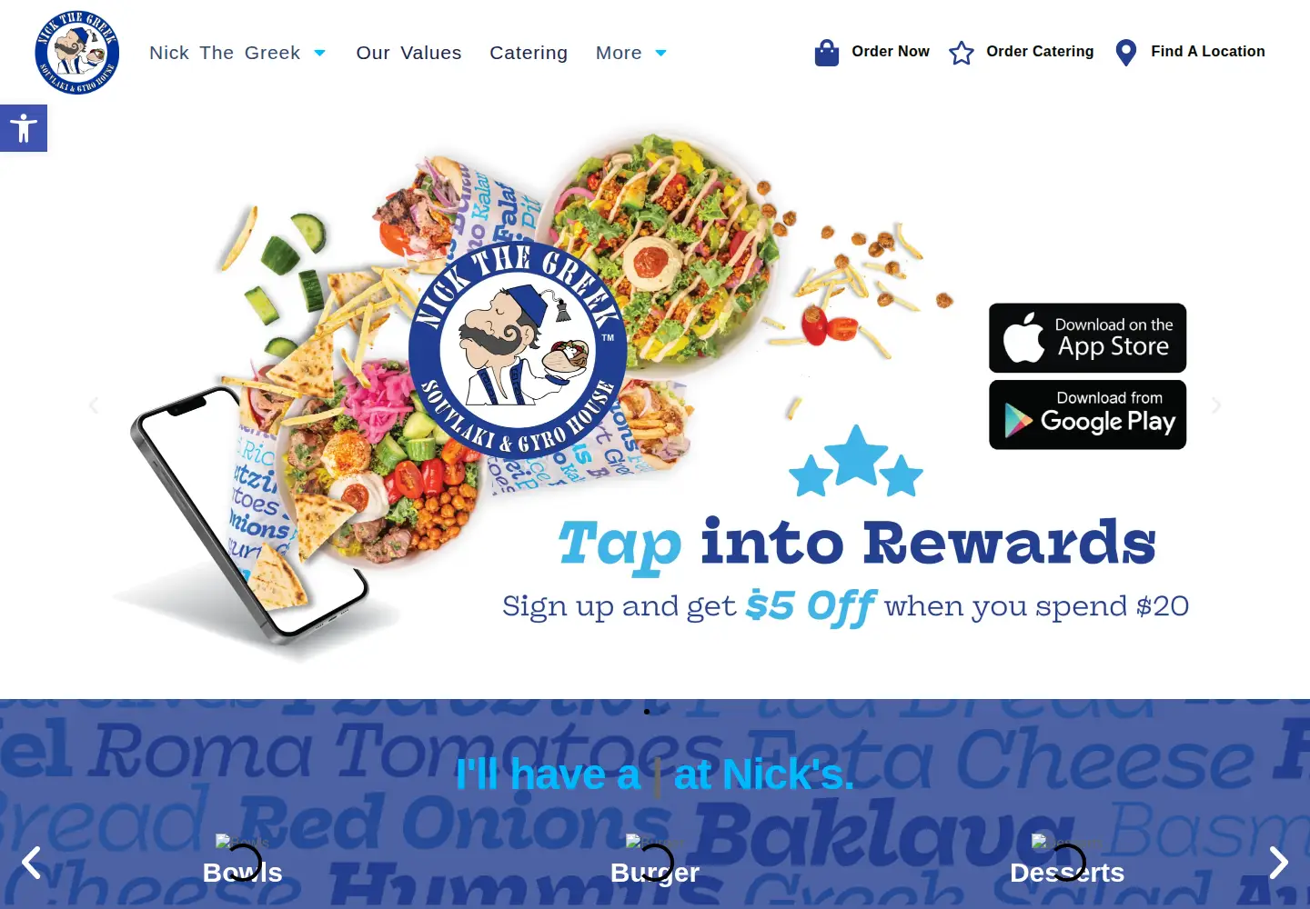 Screenshot of nickthegreek.com