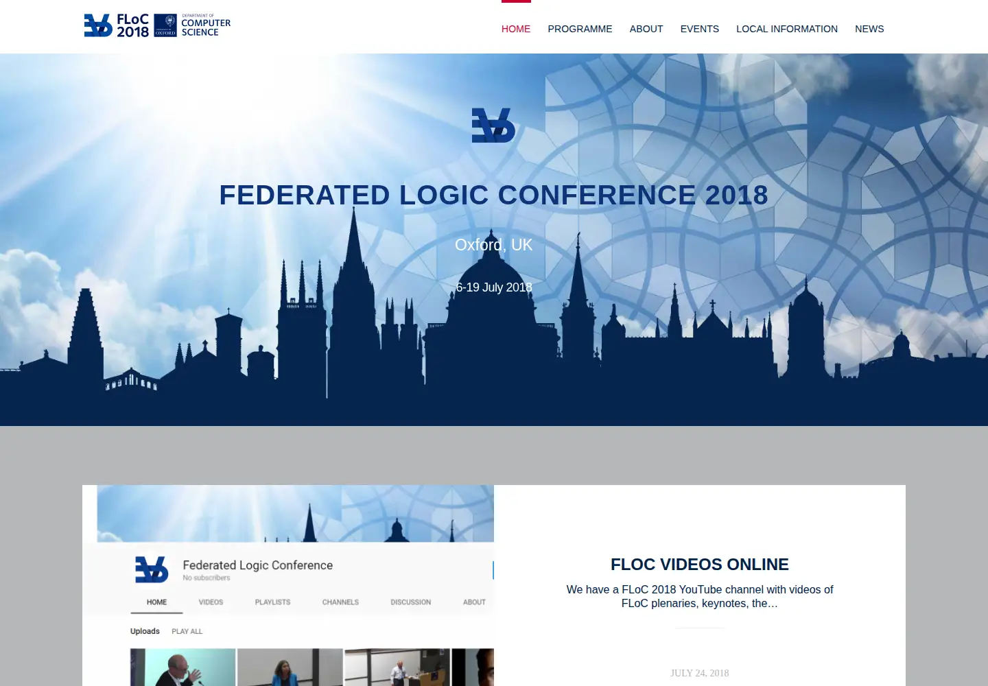 Screenshot of floc2018.org