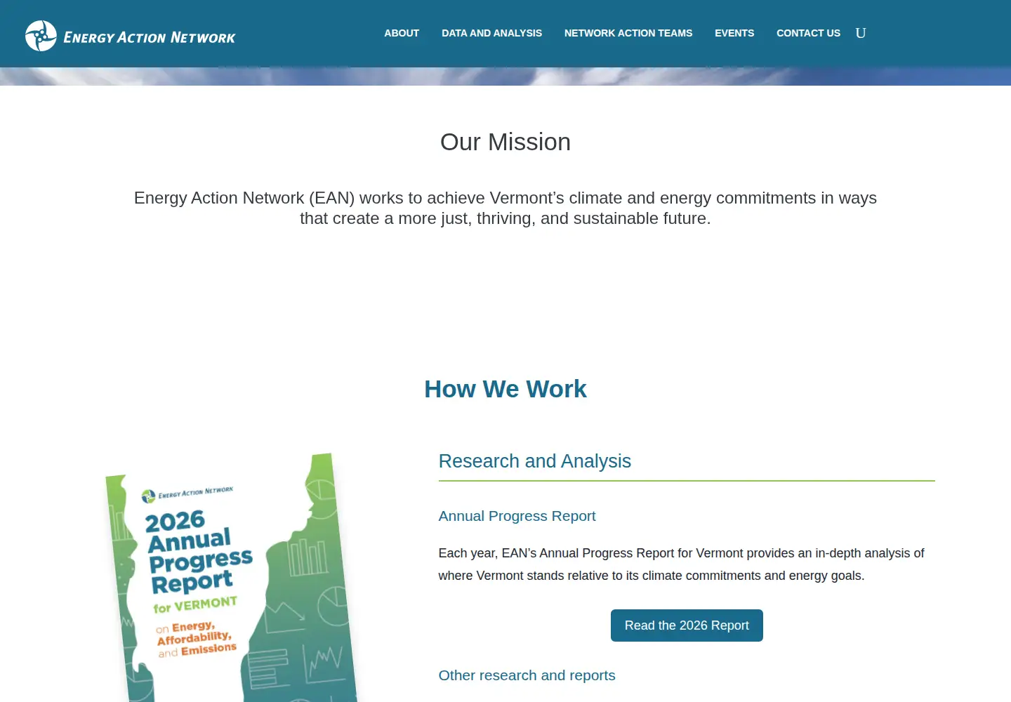 Captured homepage of eanvt.org in the current scan