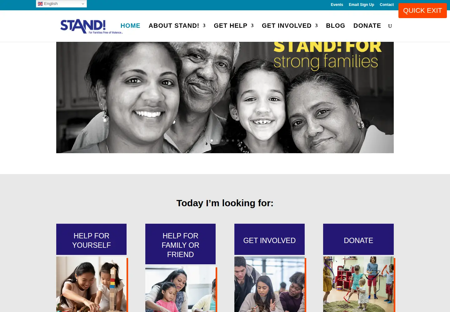 Screenshot of standffov.org