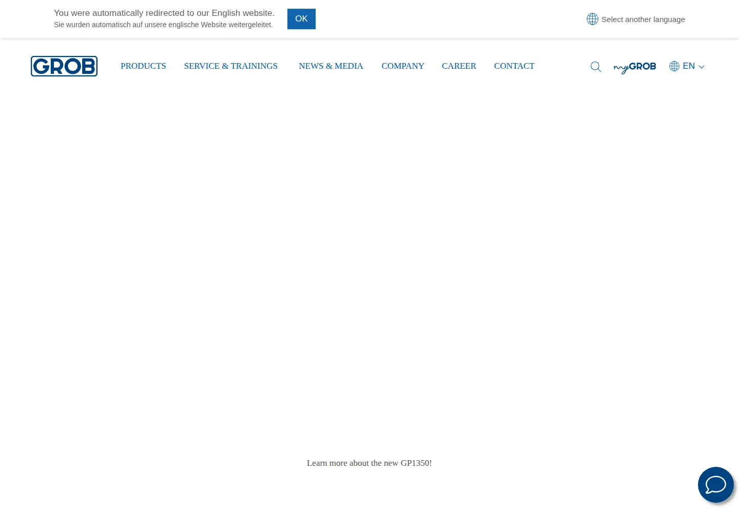 Captured homepage of grobgroup.com in the current scan