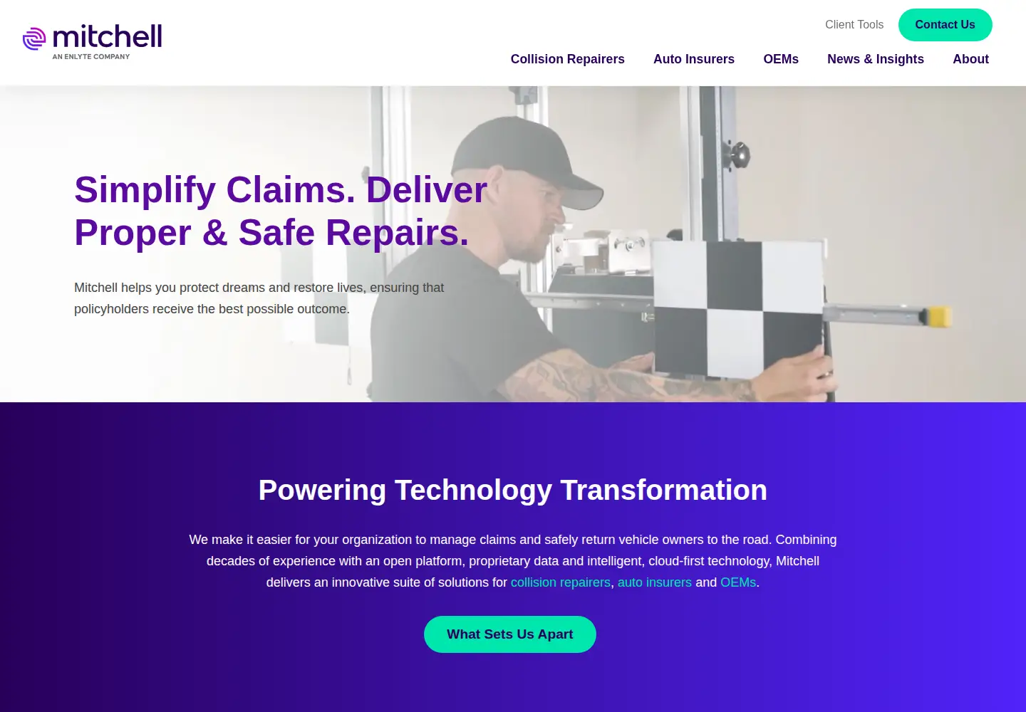 Screenshot of mitchell.com