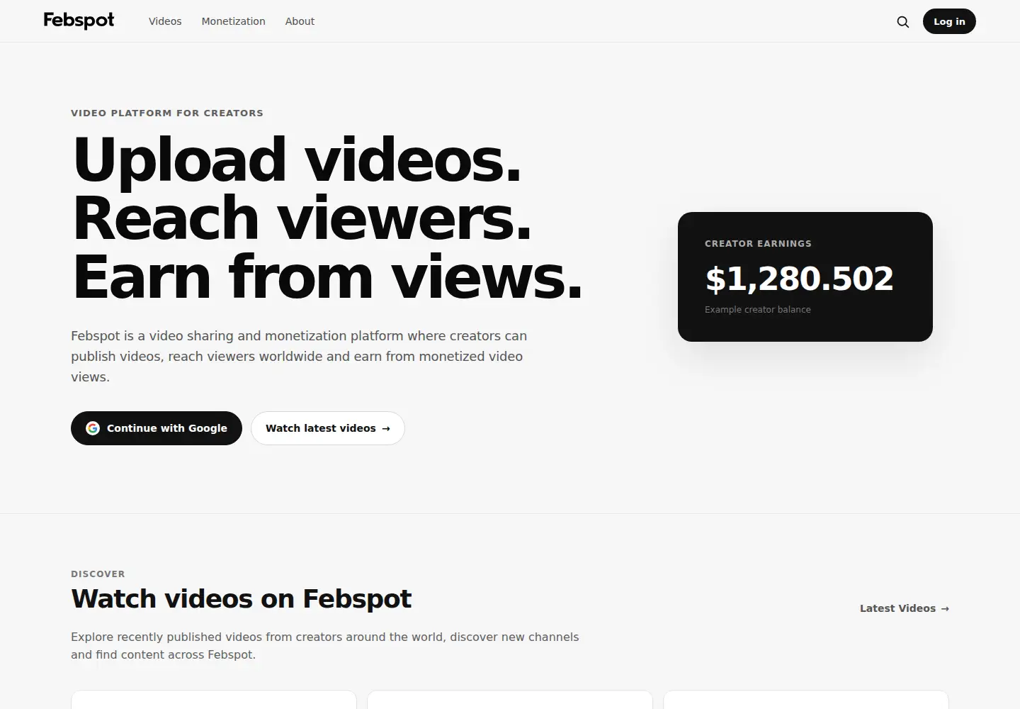 Screenshot of febspot.com