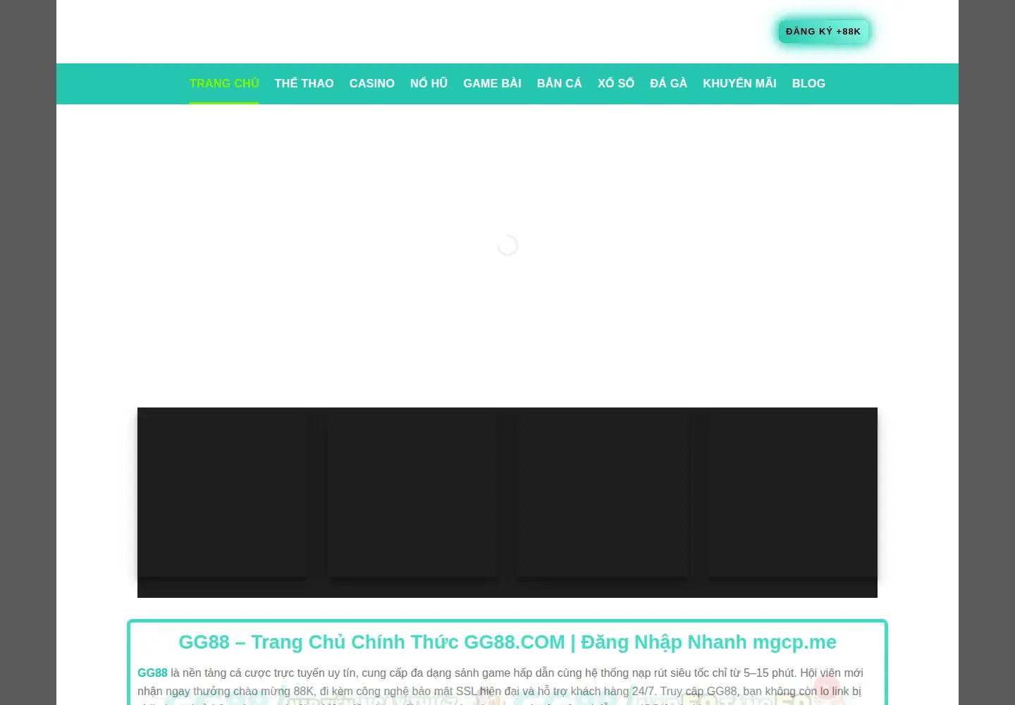 Screenshot of gg88.directory