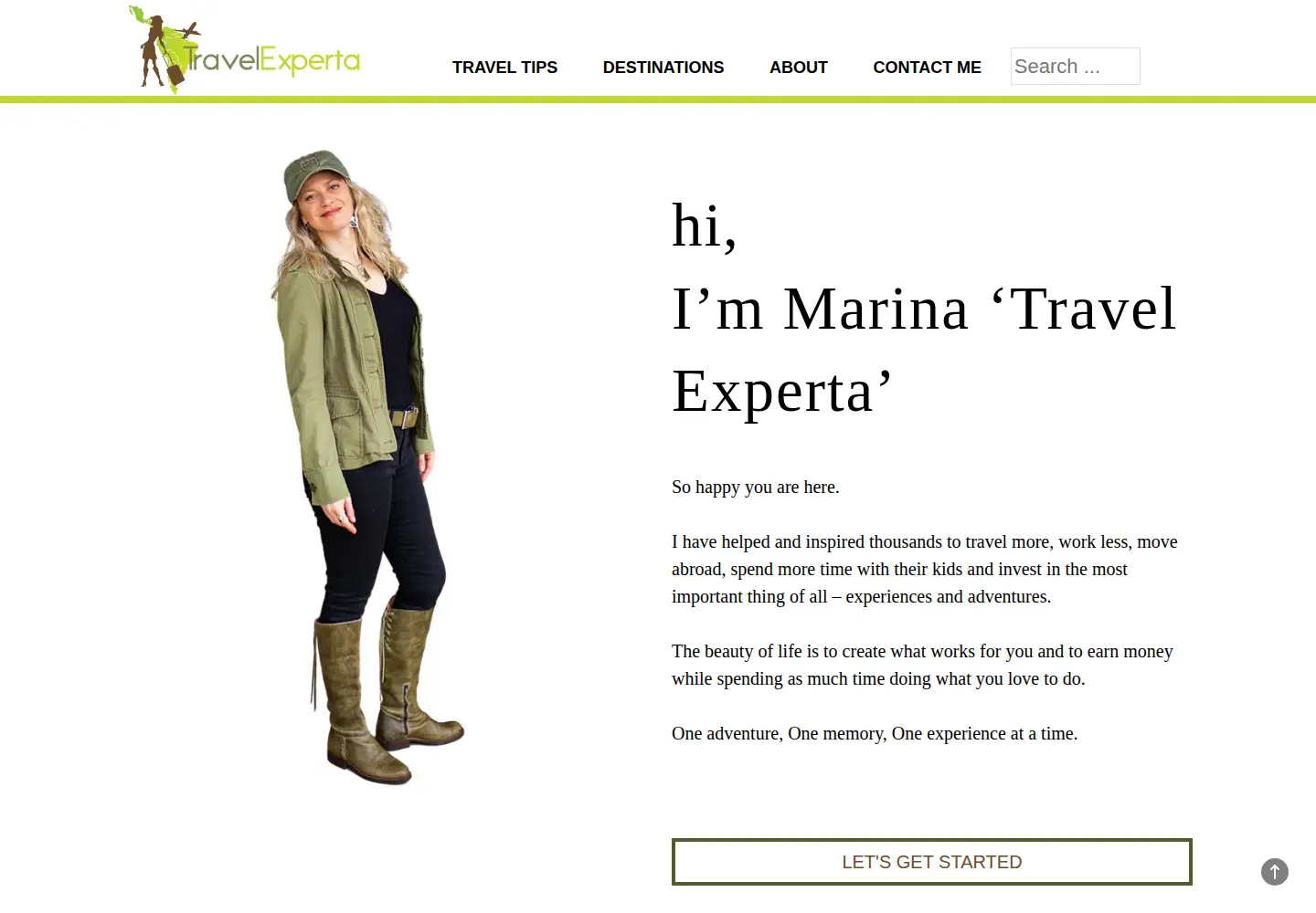 Screenshot of travelexperta.com