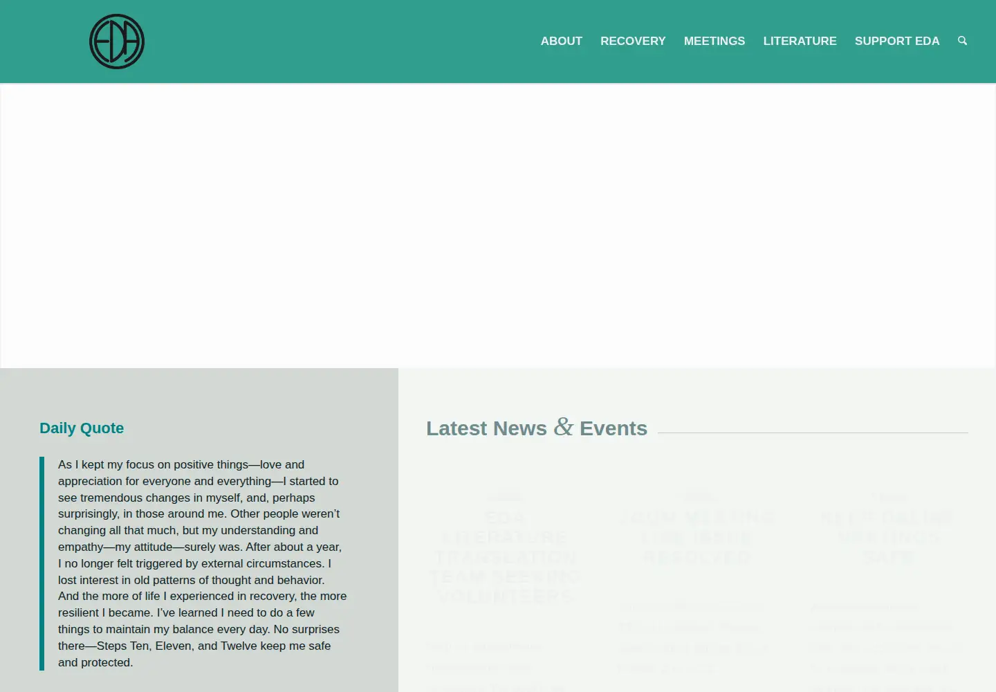 Screenshot of eatingdisordersanonymous.org