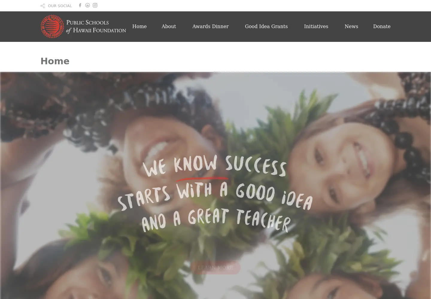 Screenshot of pshf.org