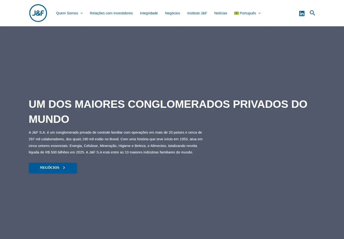 Screenshot of jfinvest.com.br
