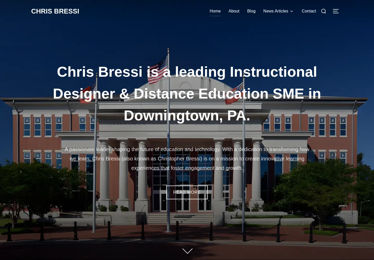 Screenshot of chrisbressi.com