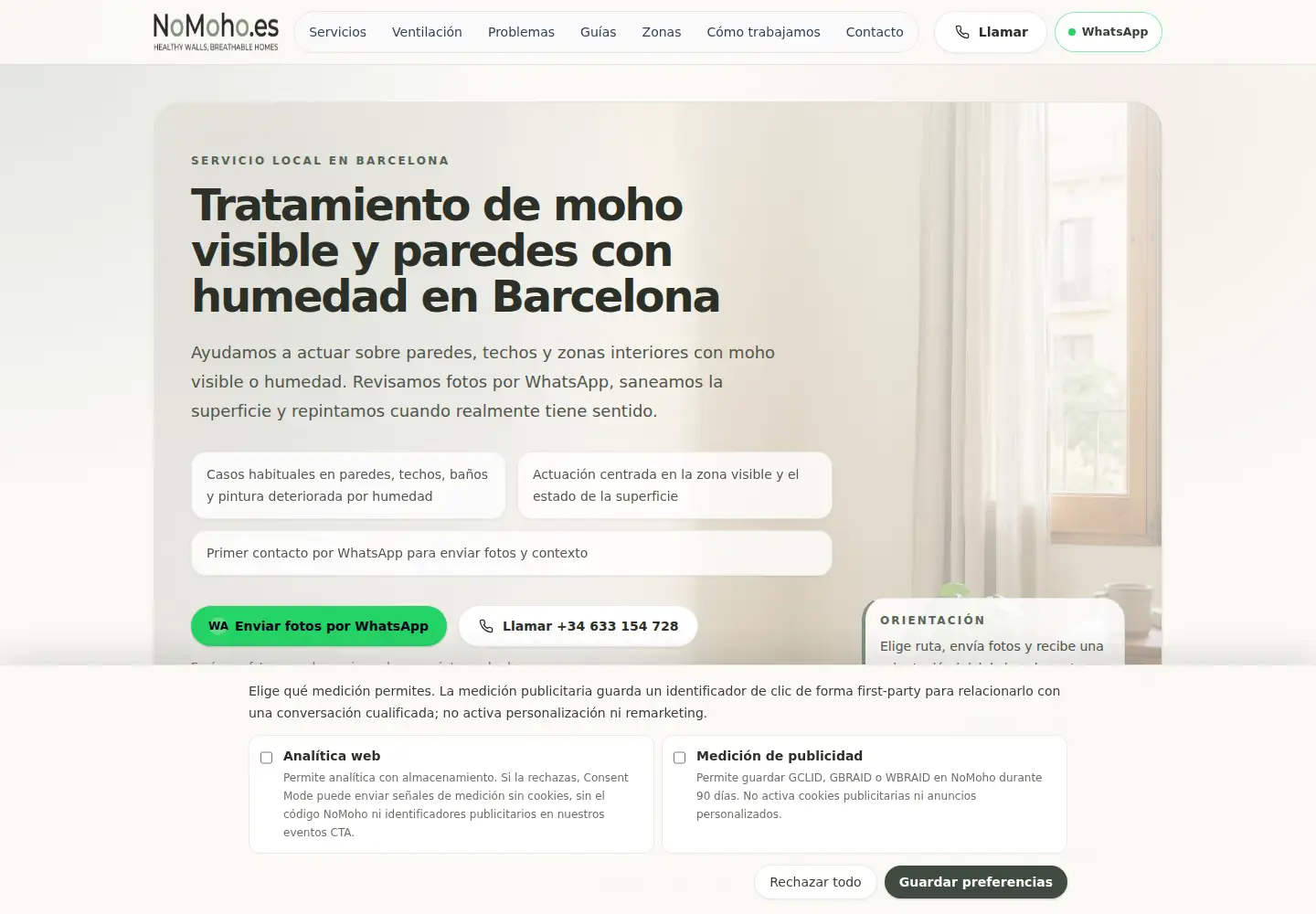Screenshot of nomoho.es