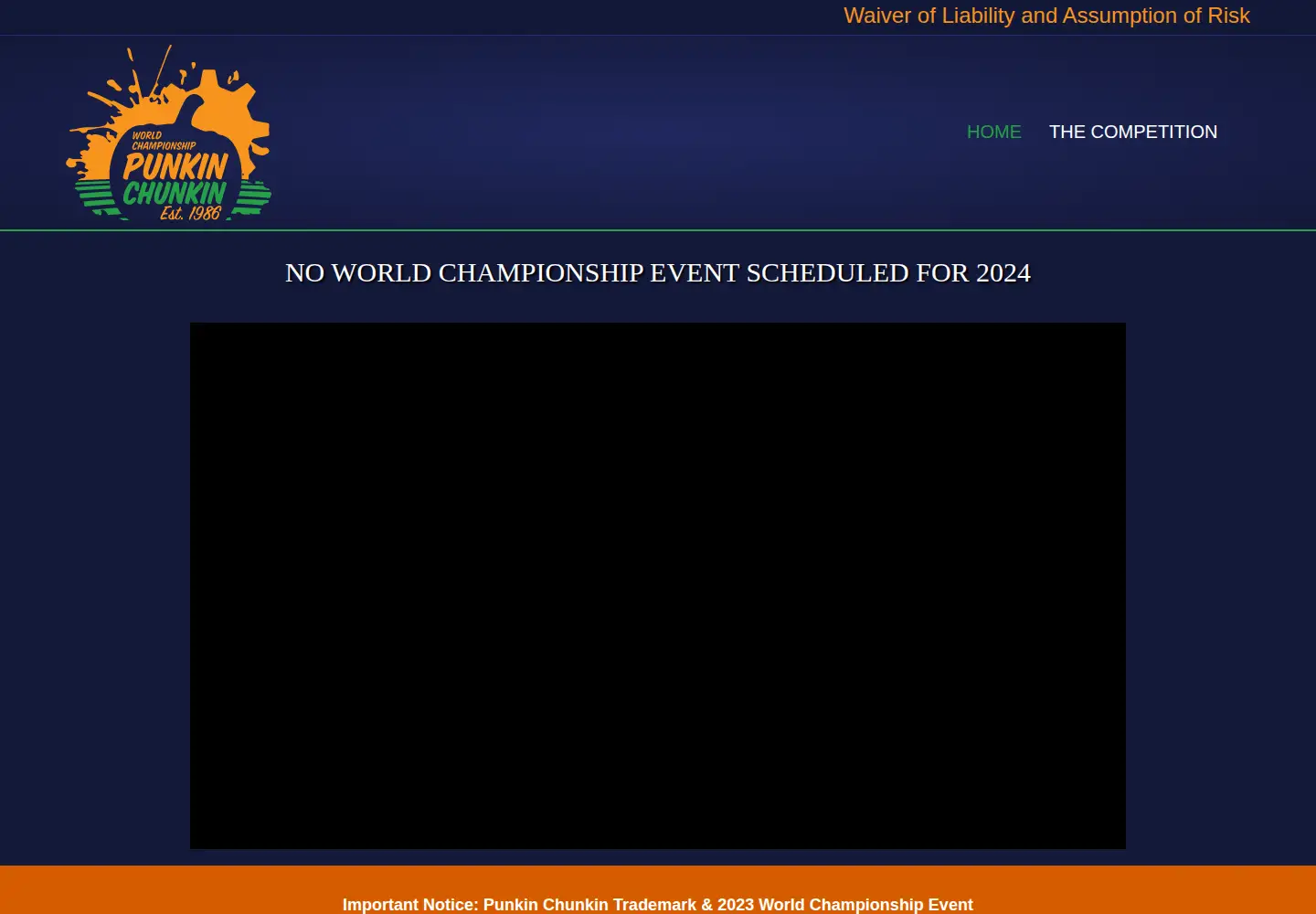 Screenshot of punkinchunkin.com