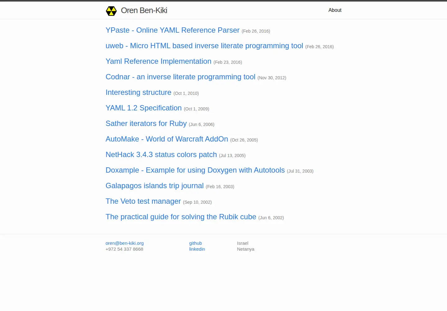 Screenshot of ben-kiki.org