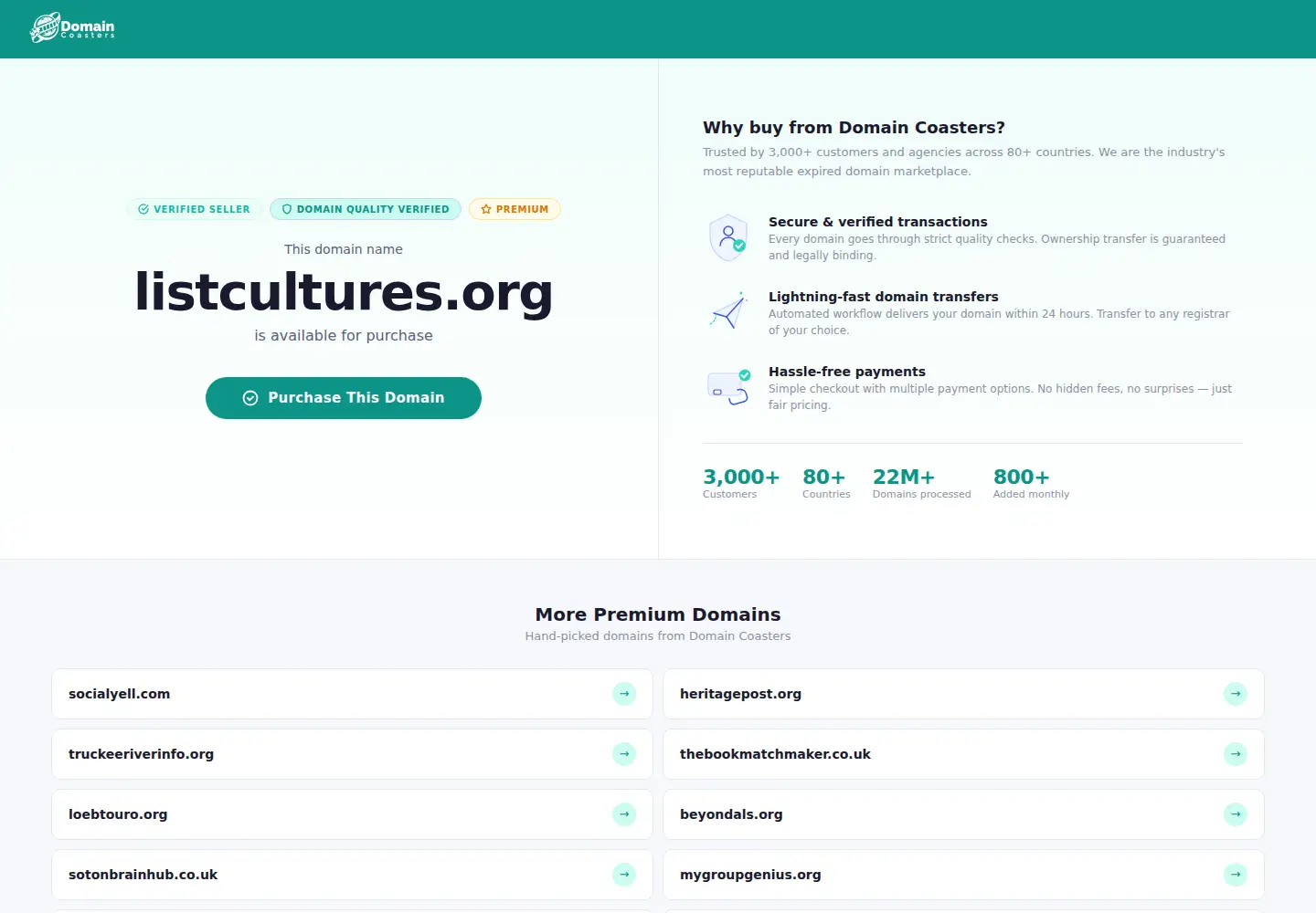Captured homepage of listcultures.org in the current scan