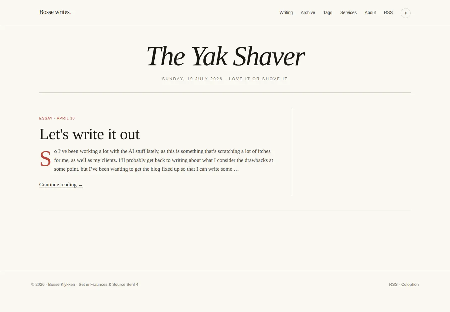 Screenshot of klykken.com