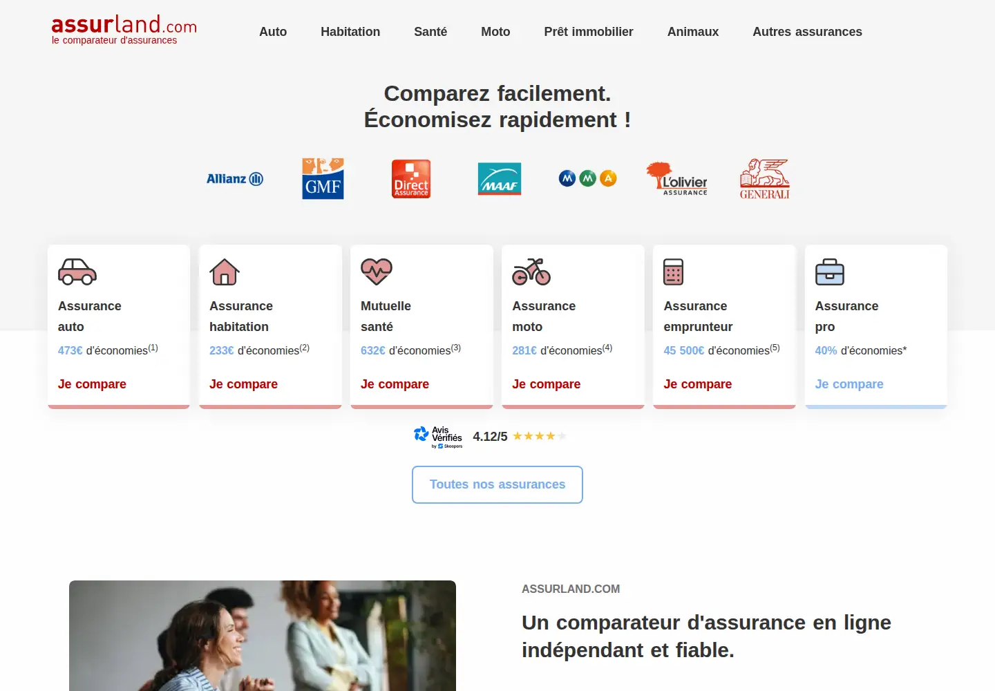 Screenshot of assurland.com
