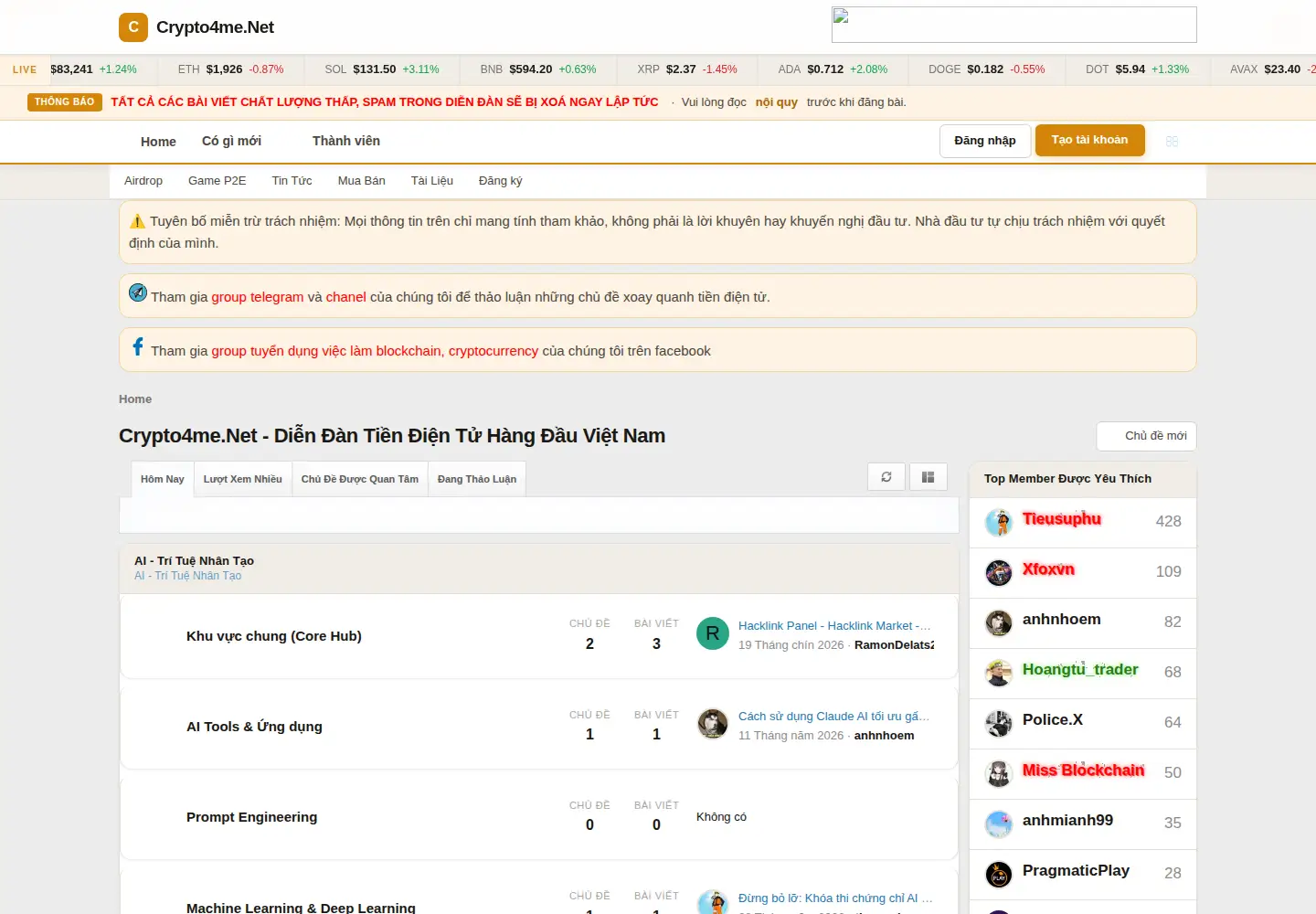 Screenshot of crypto4me.net
