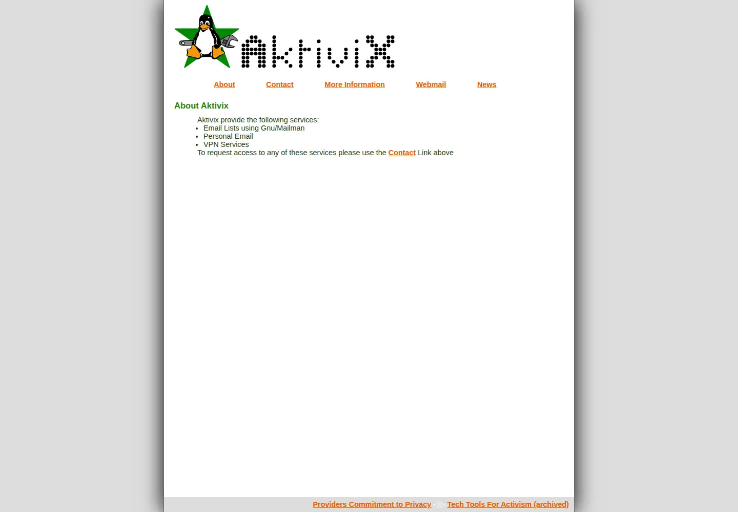 Screenshot of aktivix.org