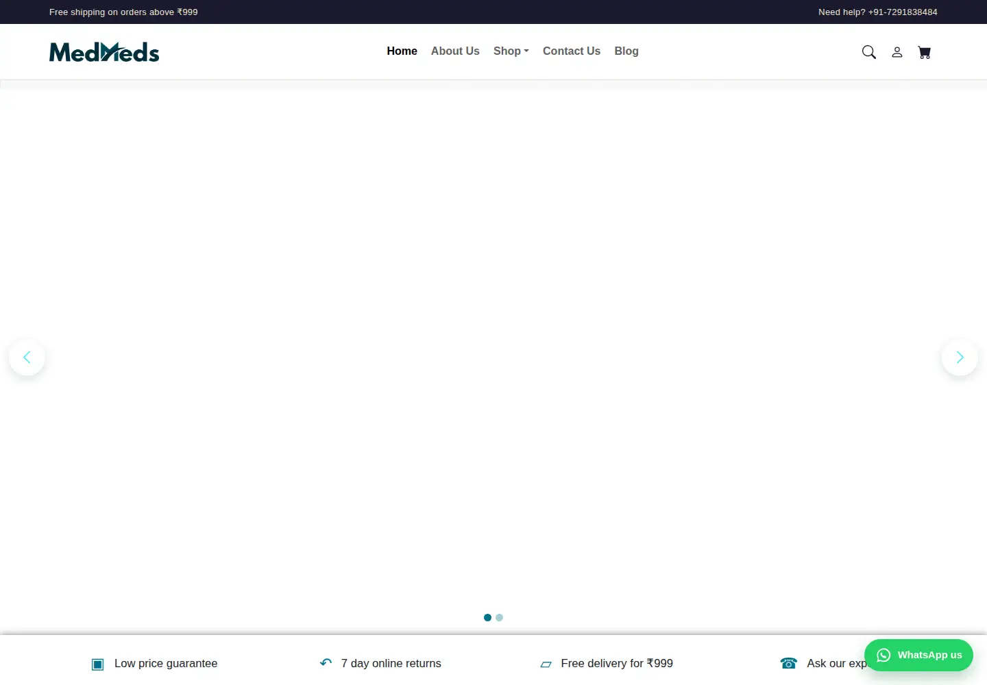 Screenshot of medmeds.in