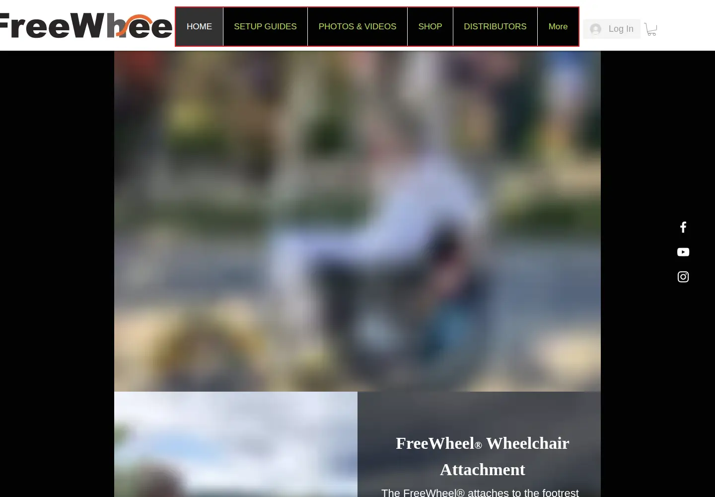 Captured homepage of gofreewheel.com in the current scan
