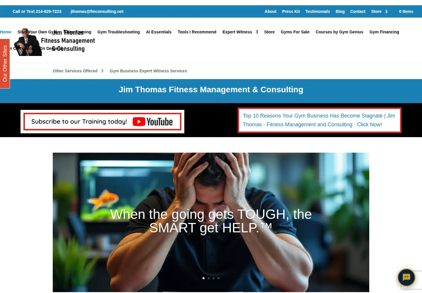 Captured homepage of fmconsulting.net in the current scan