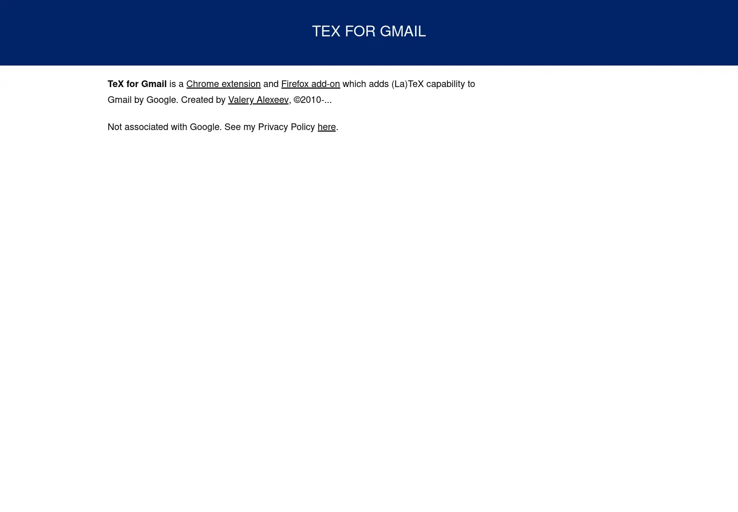 Screenshot of alexeev.org