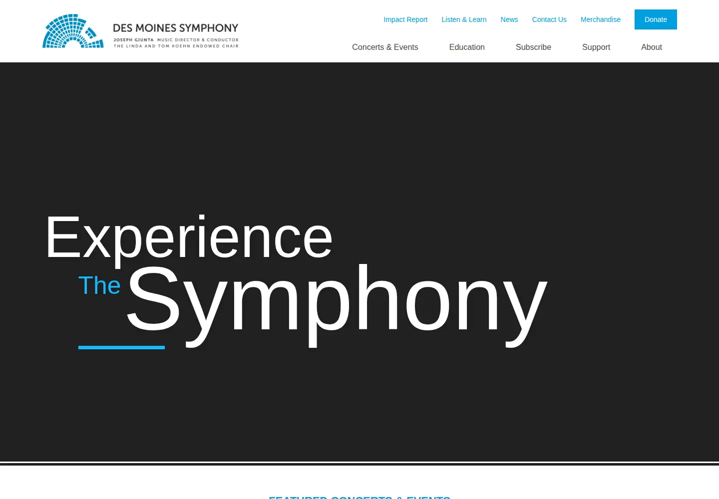 Screenshot of dmsymphony.org