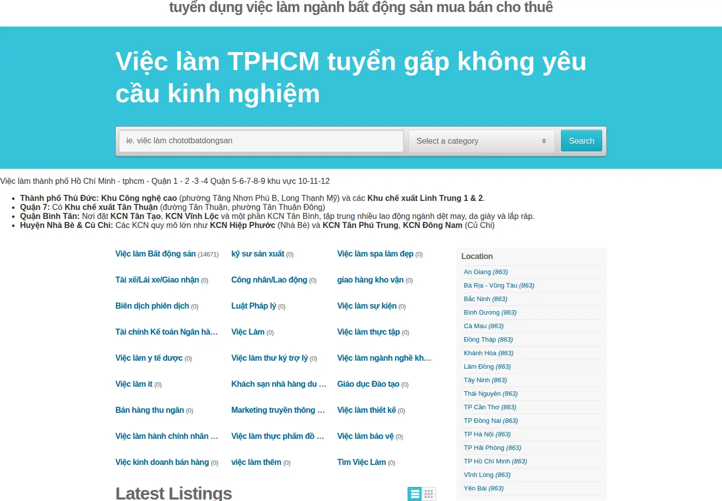 Screenshot of chototbatdongsan.com