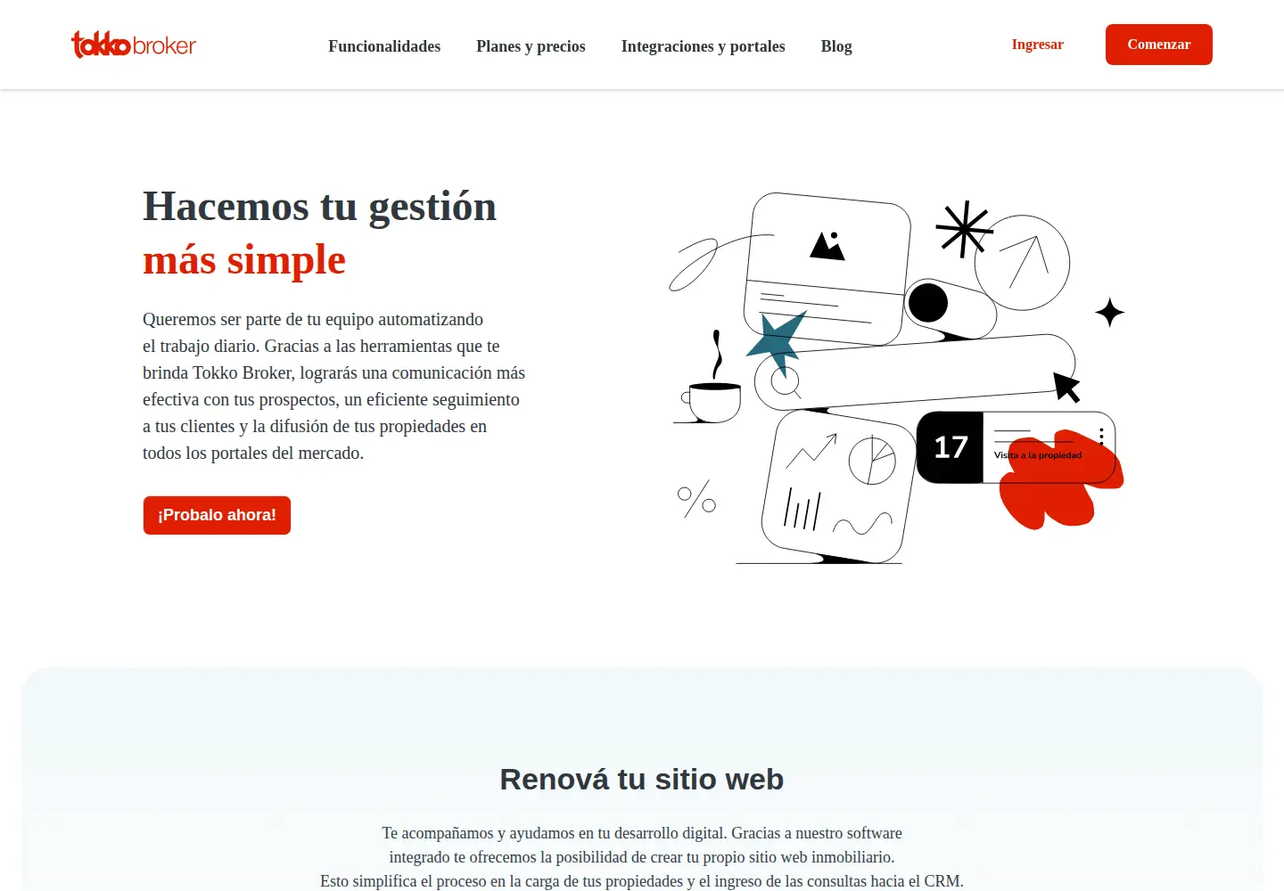 Captured homepage of tokkobroker.com in the current scan