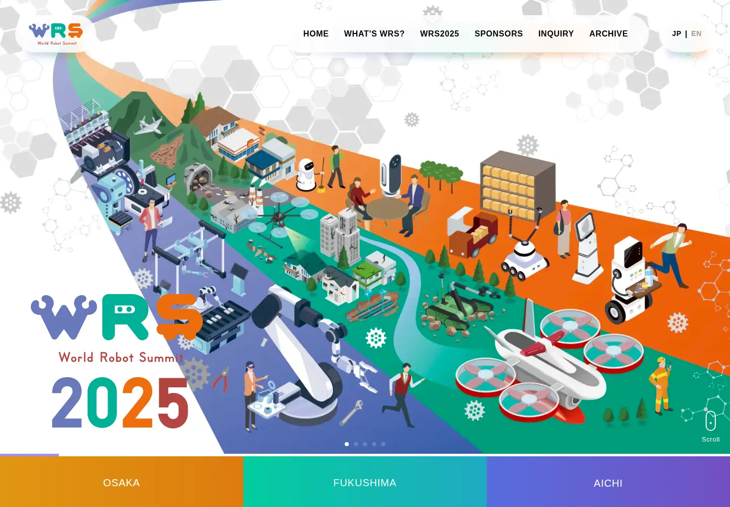 Screenshot of worldrobotsummit.org
