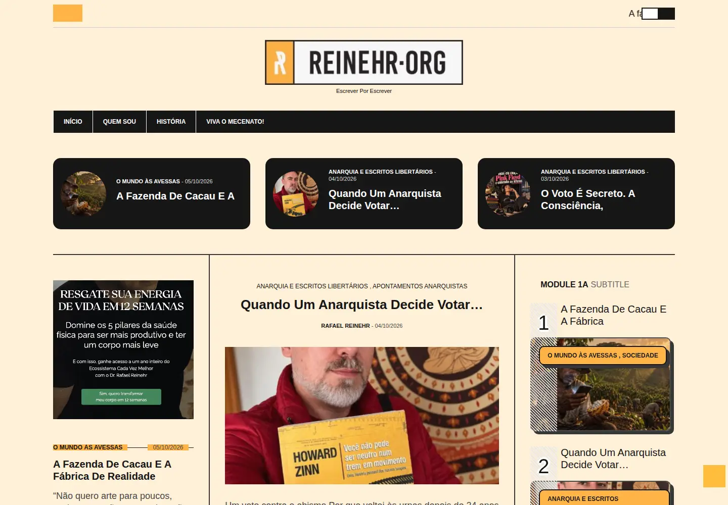 Screenshot of reinehr.org