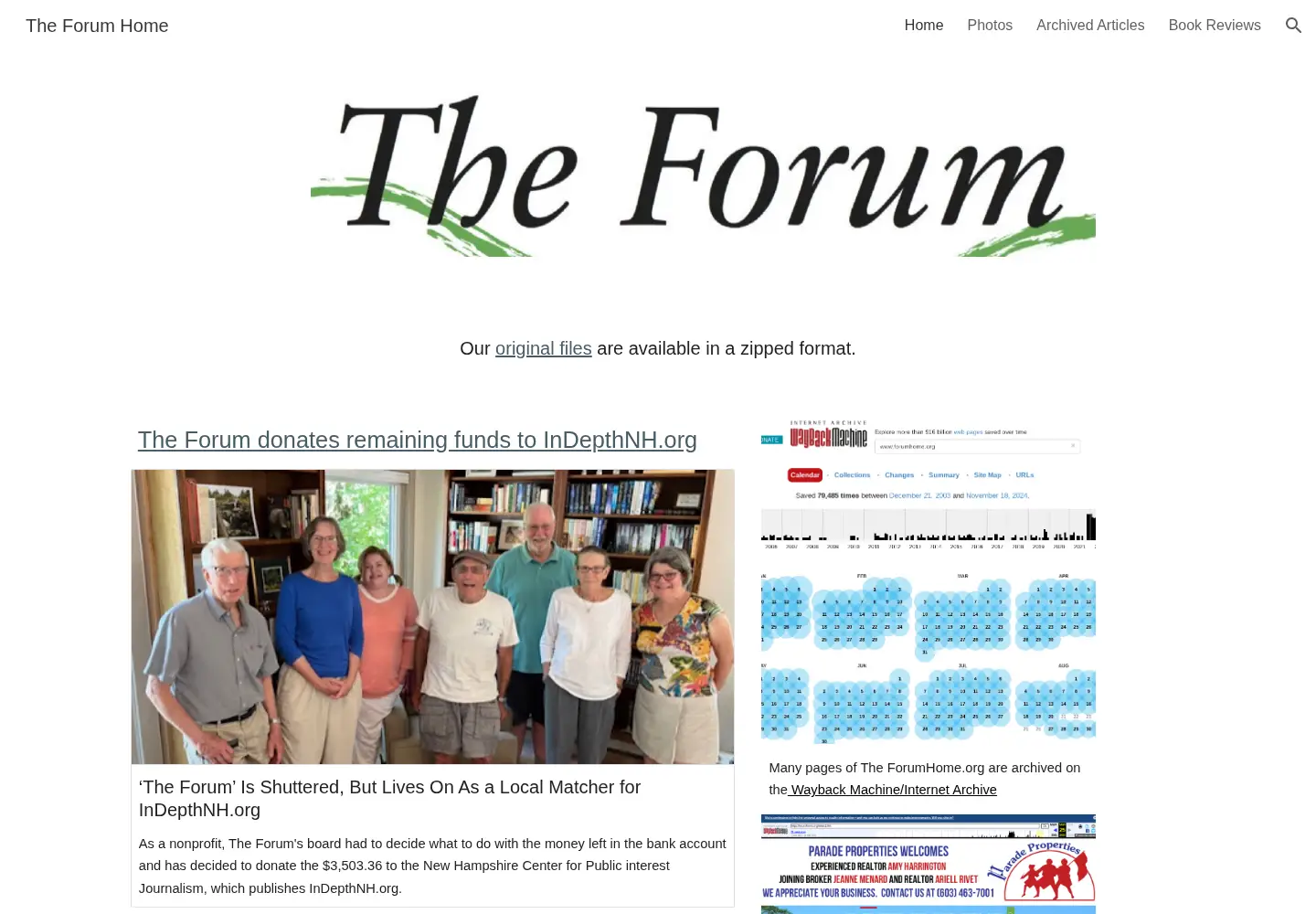 Screenshot of forumhome.org