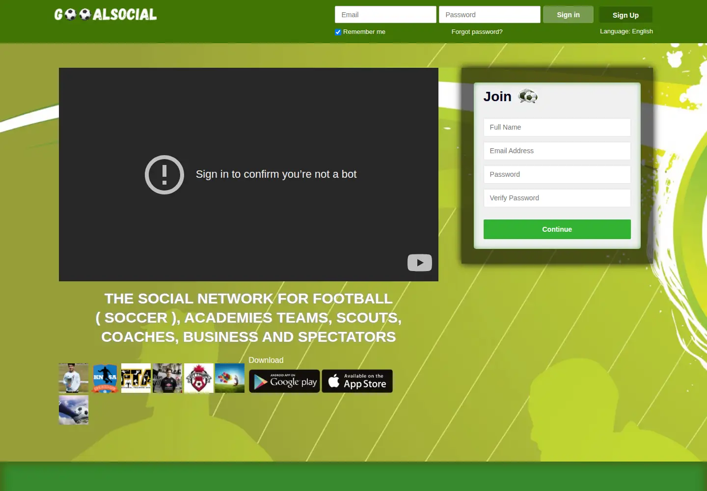 Screenshot of gooalsocial.com