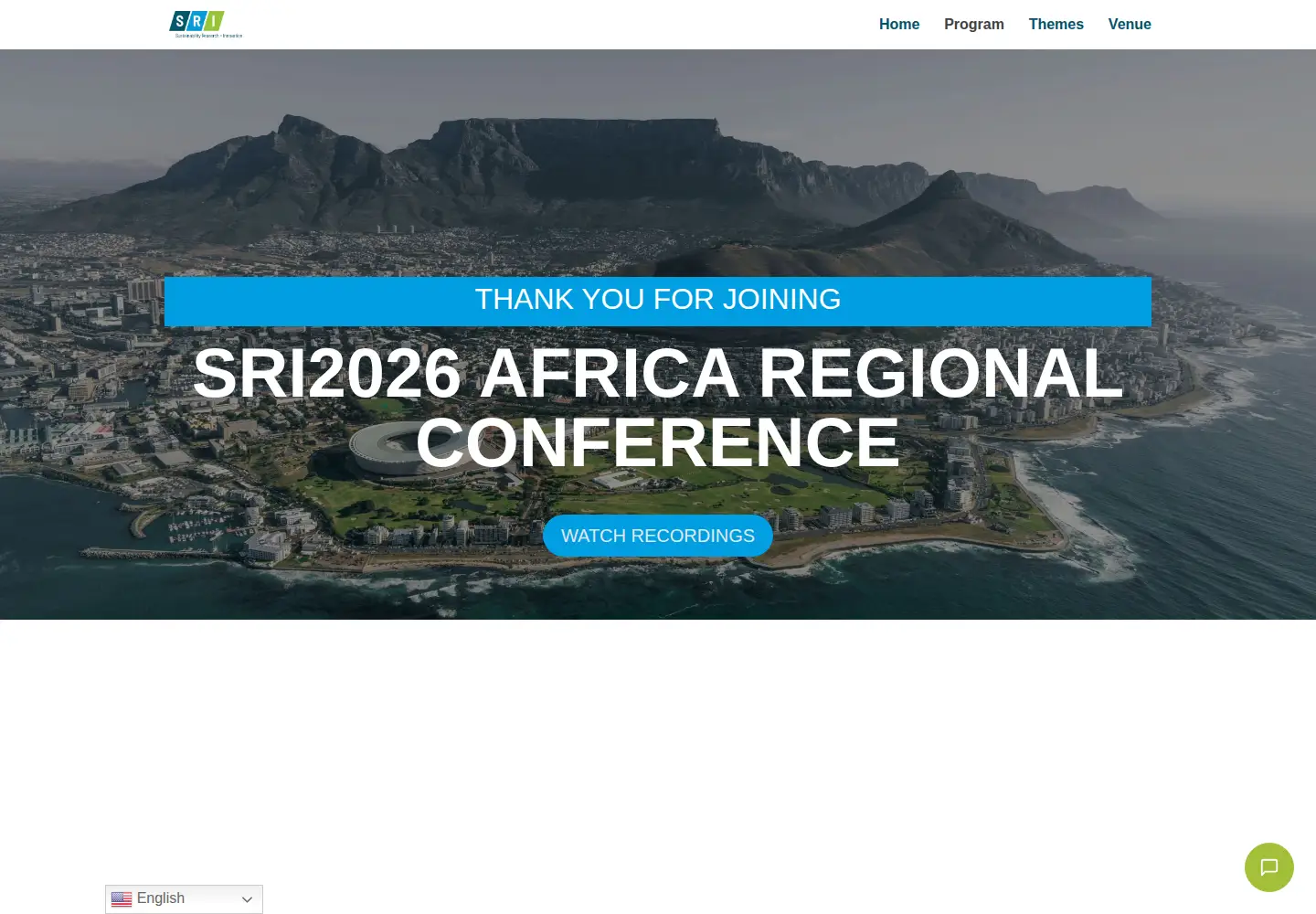 Screenshot of sricongress.org