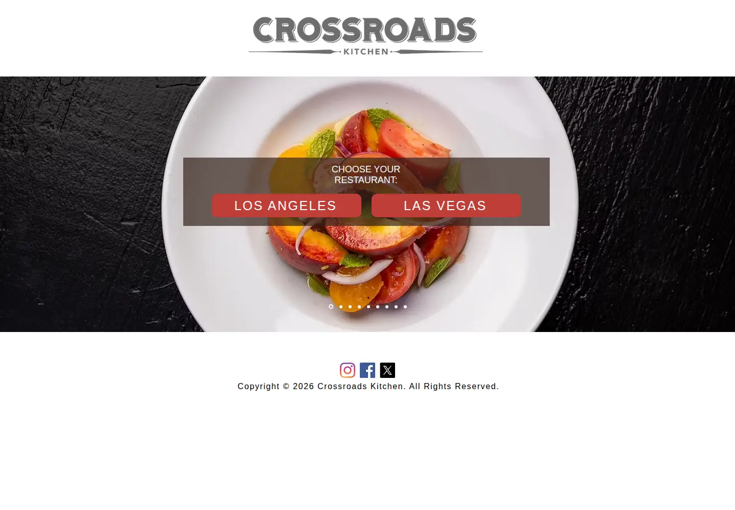 Screenshot of crossroadskitchen.com
