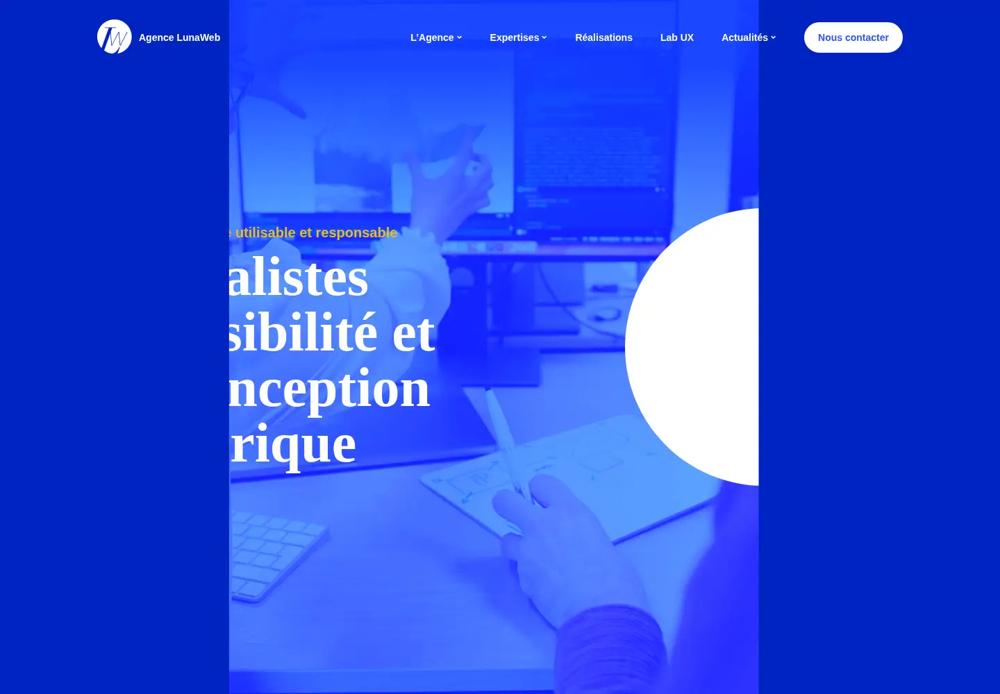 Screenshot of lunaweb.fr