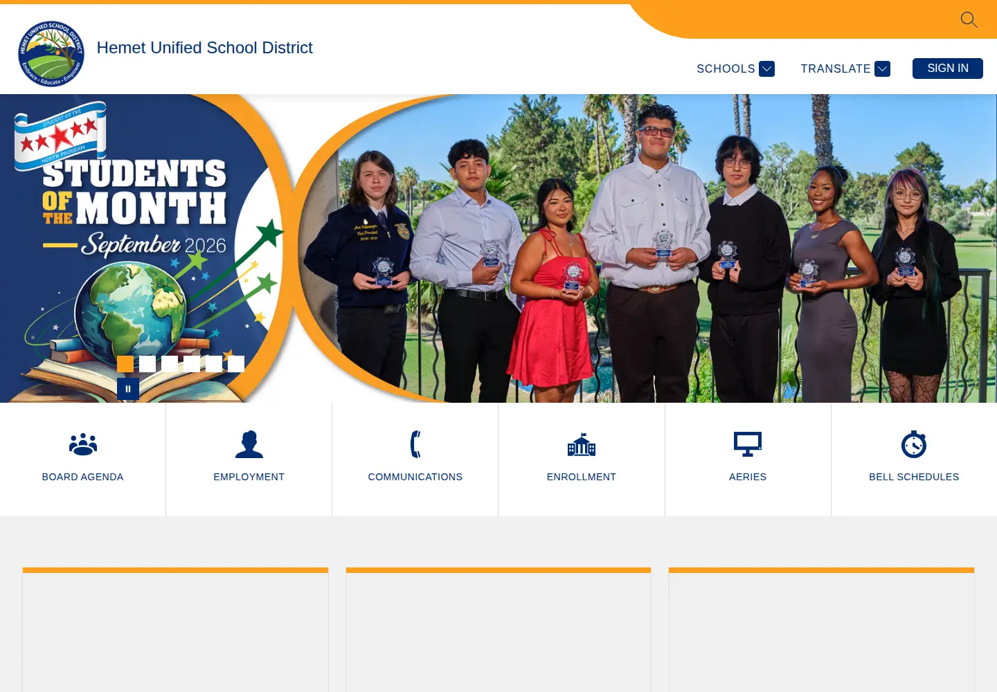 Captured homepage of hemetusd.org in the current scan