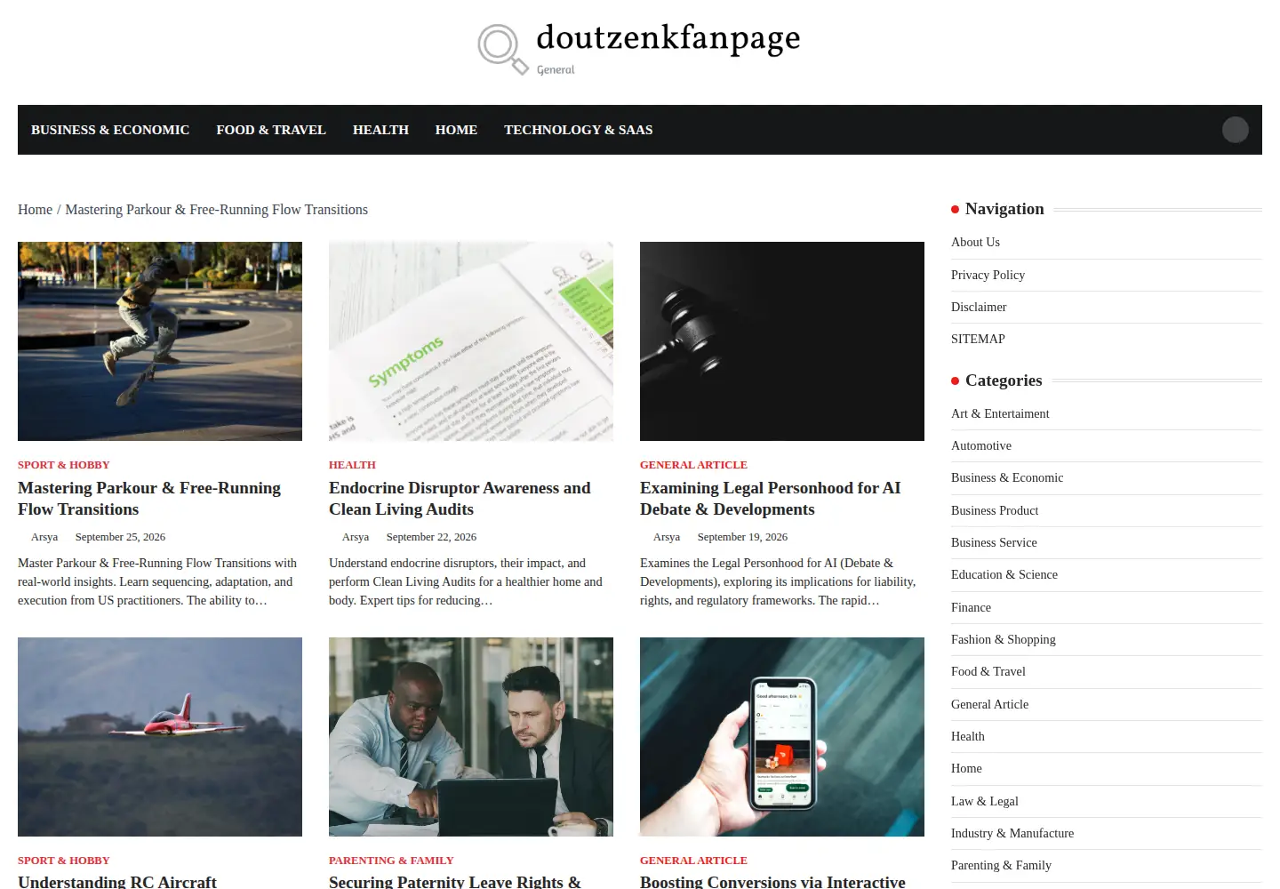 Screenshot of doutzenkfanpage.com
