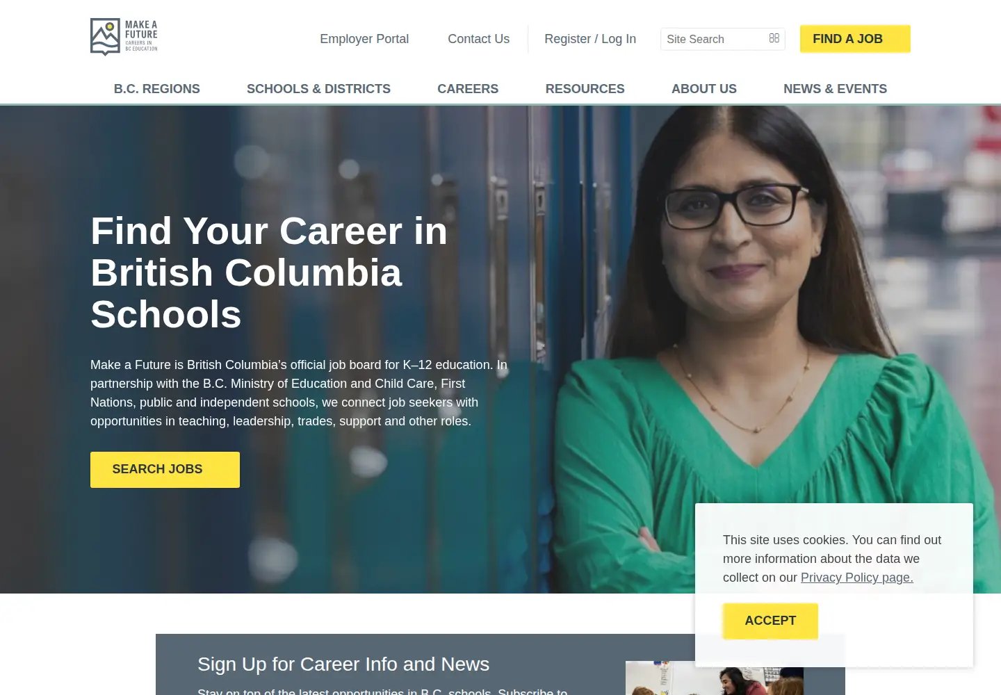 Screenshot of makeafuture.ca