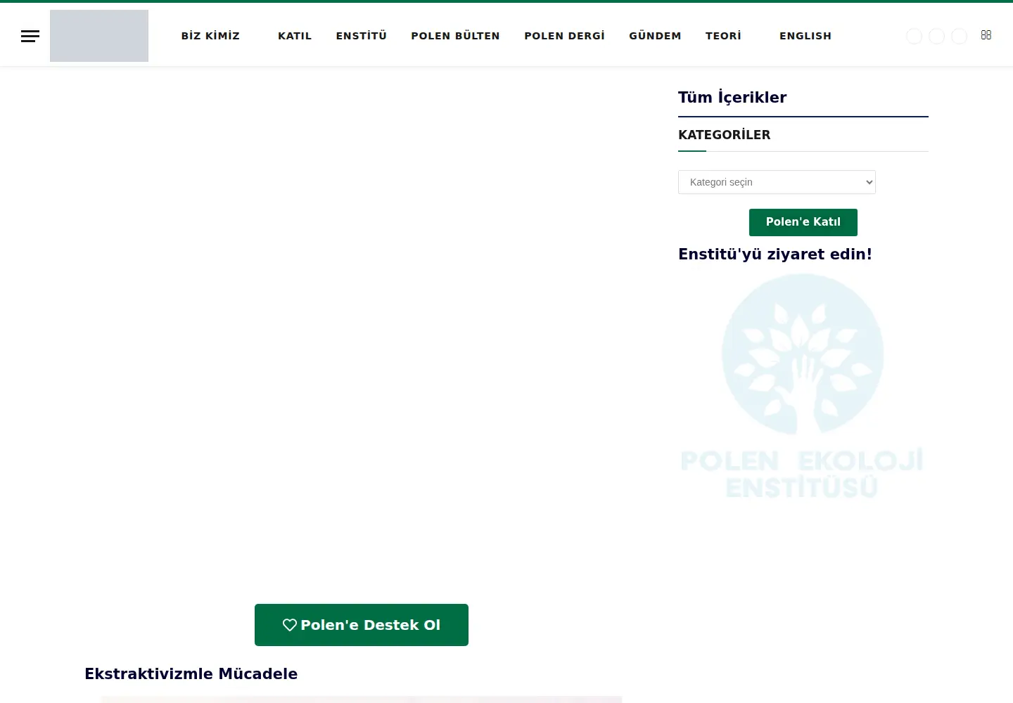 Screenshot of polenekoloji.org