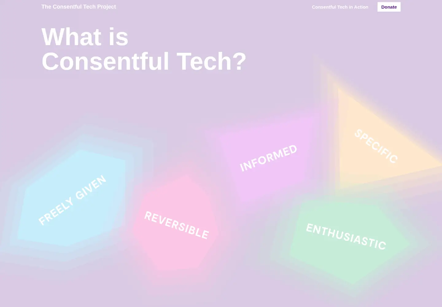 Screenshot of consentfultech.io