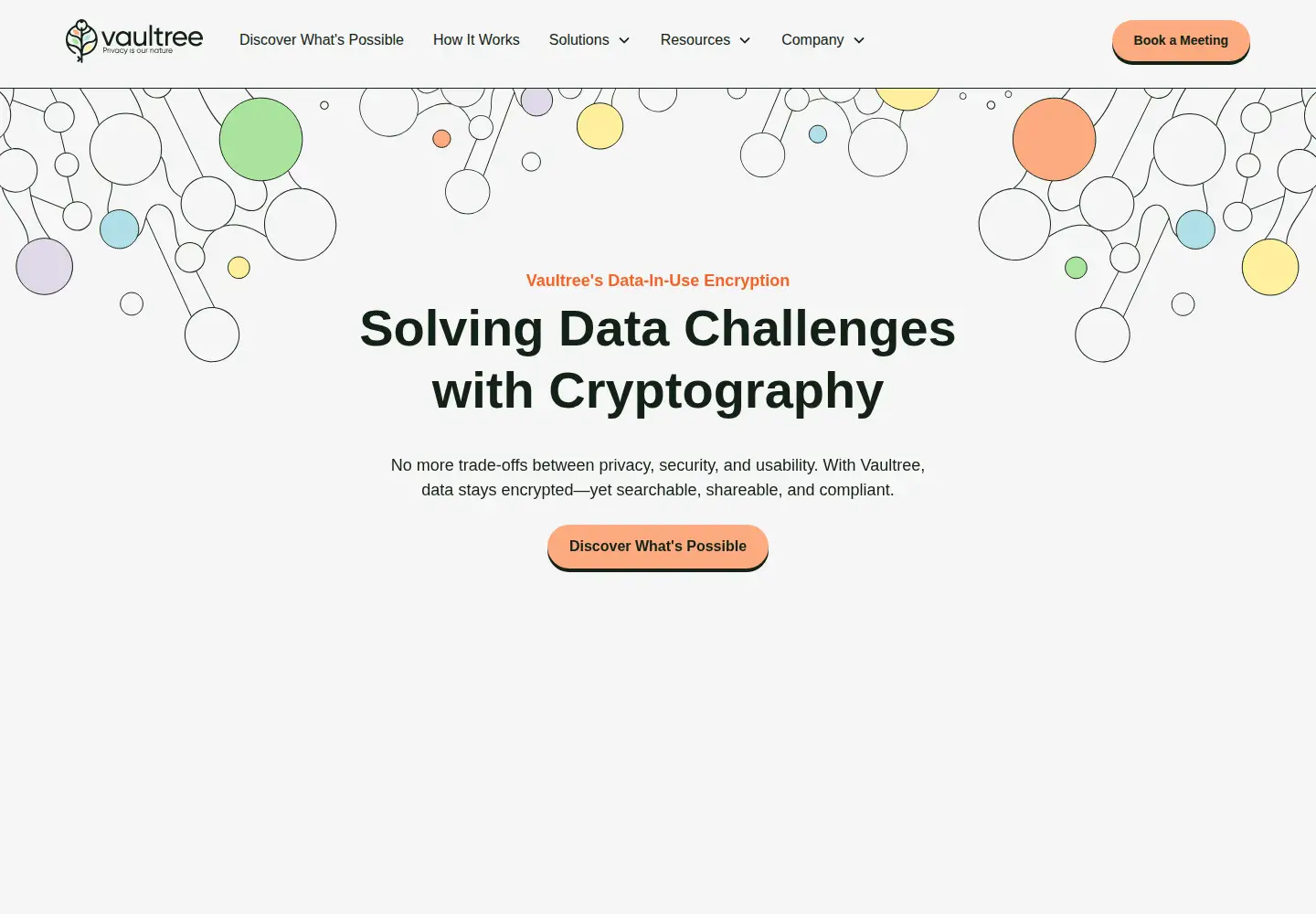 Screenshot of vaultree.com