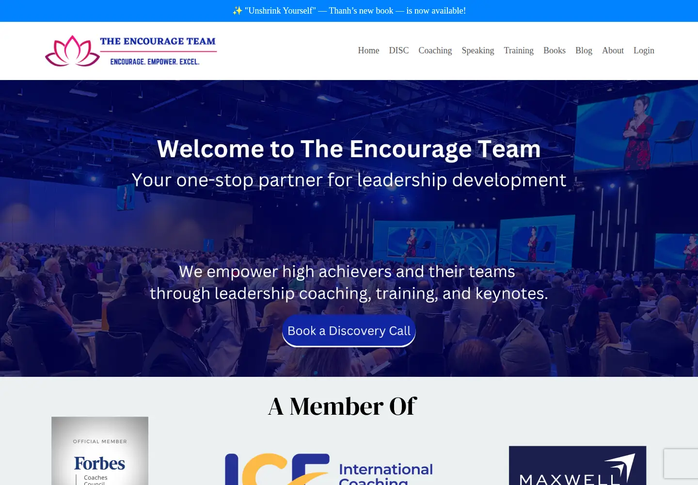 Screenshot of theencourageteam.com