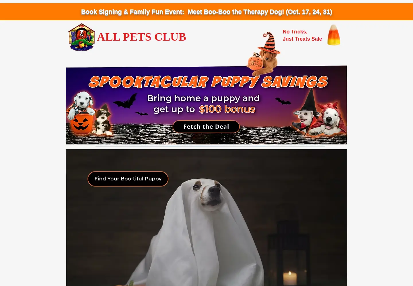 Screenshot of allpetsclub.com