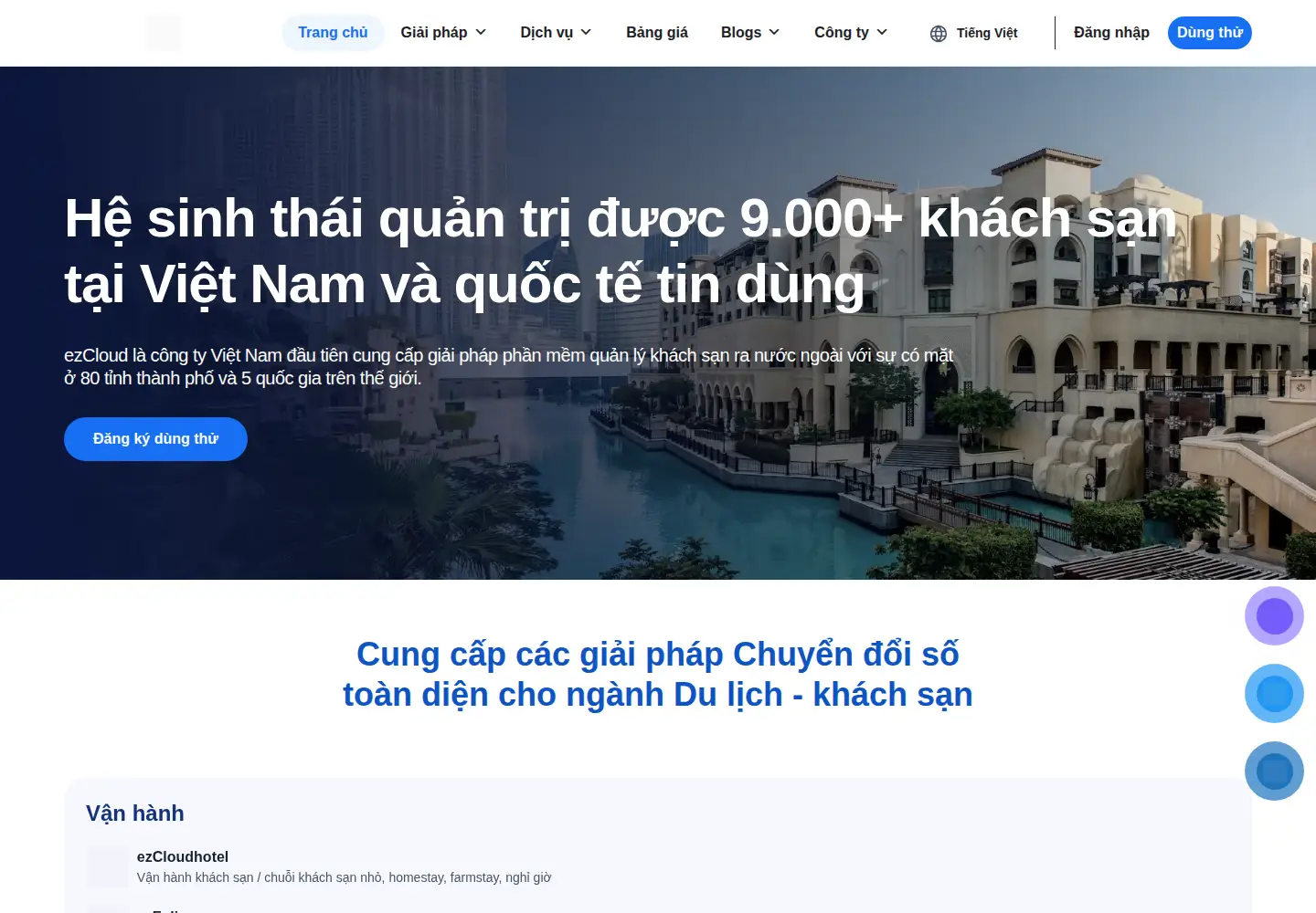 Screenshot of ezcloud.vn