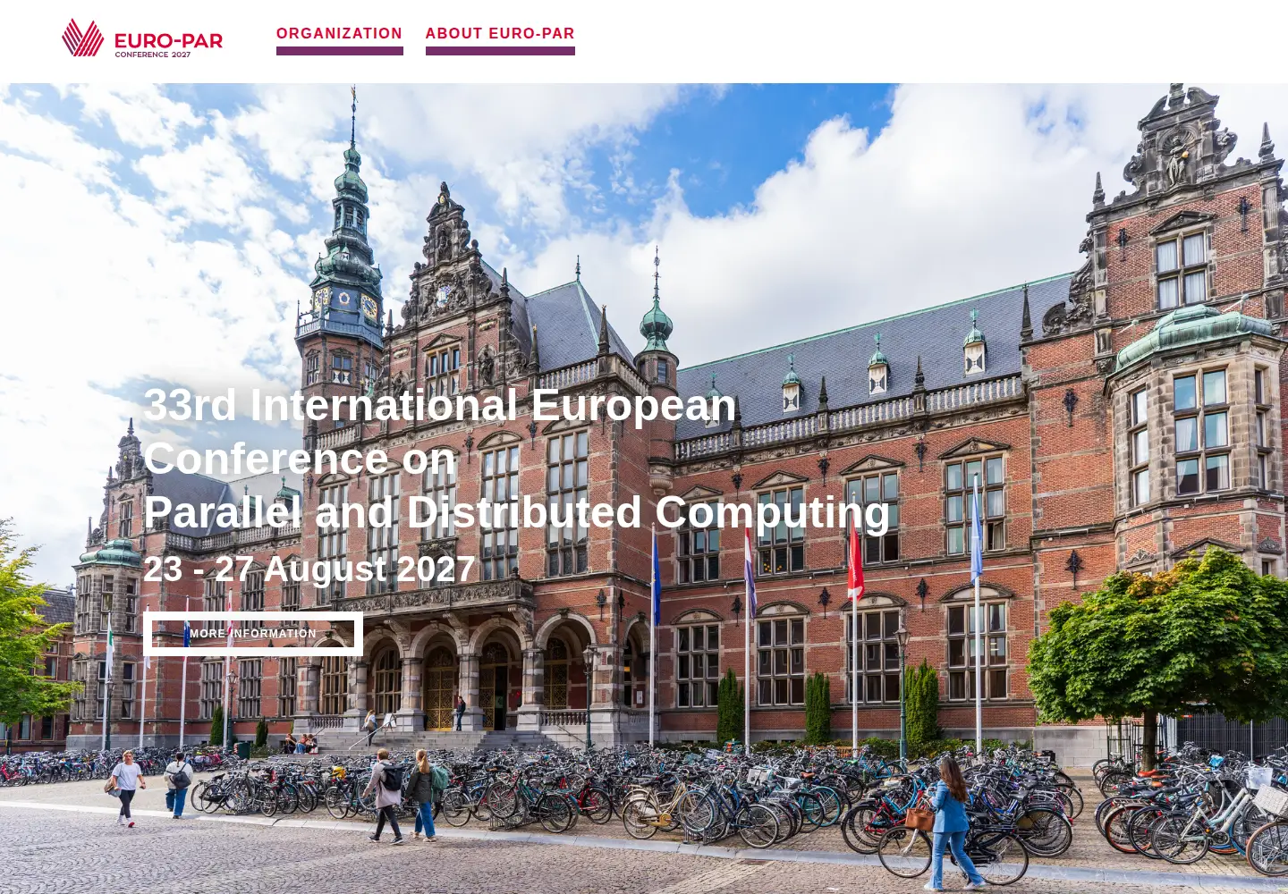 Captured homepage of euro-par.org in the current scan