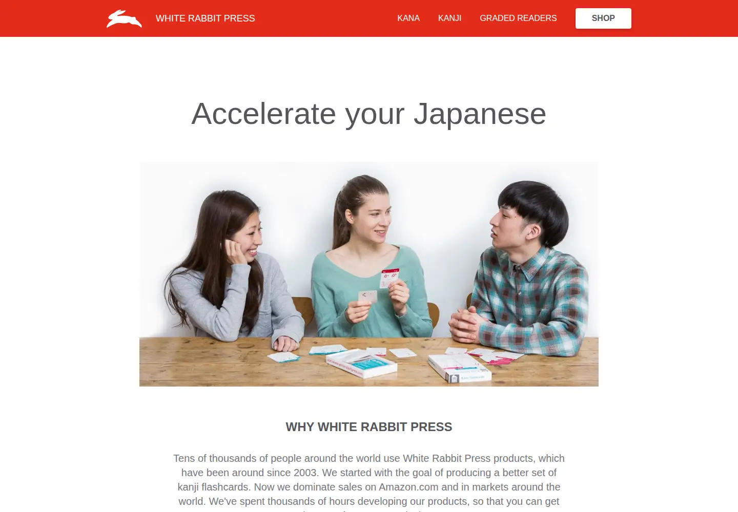 Screenshot of whiterabbitpress.com
