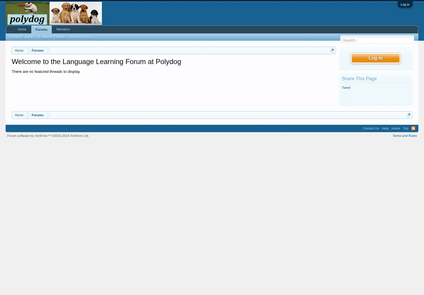 Screenshot of polydog.org
