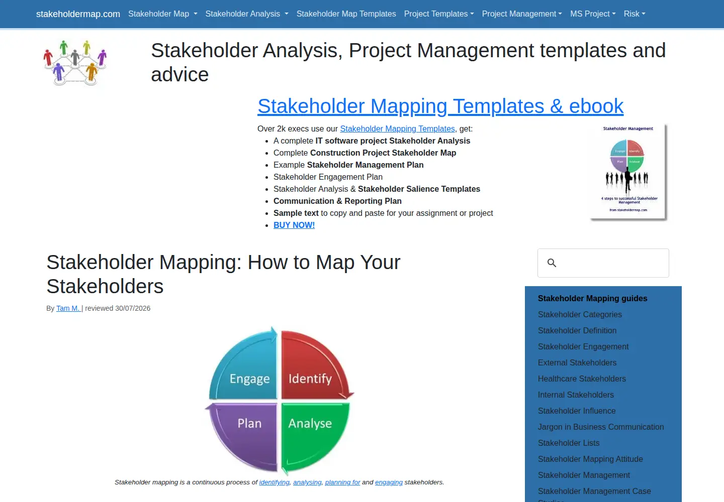 Screenshot of stakeholdermap.com