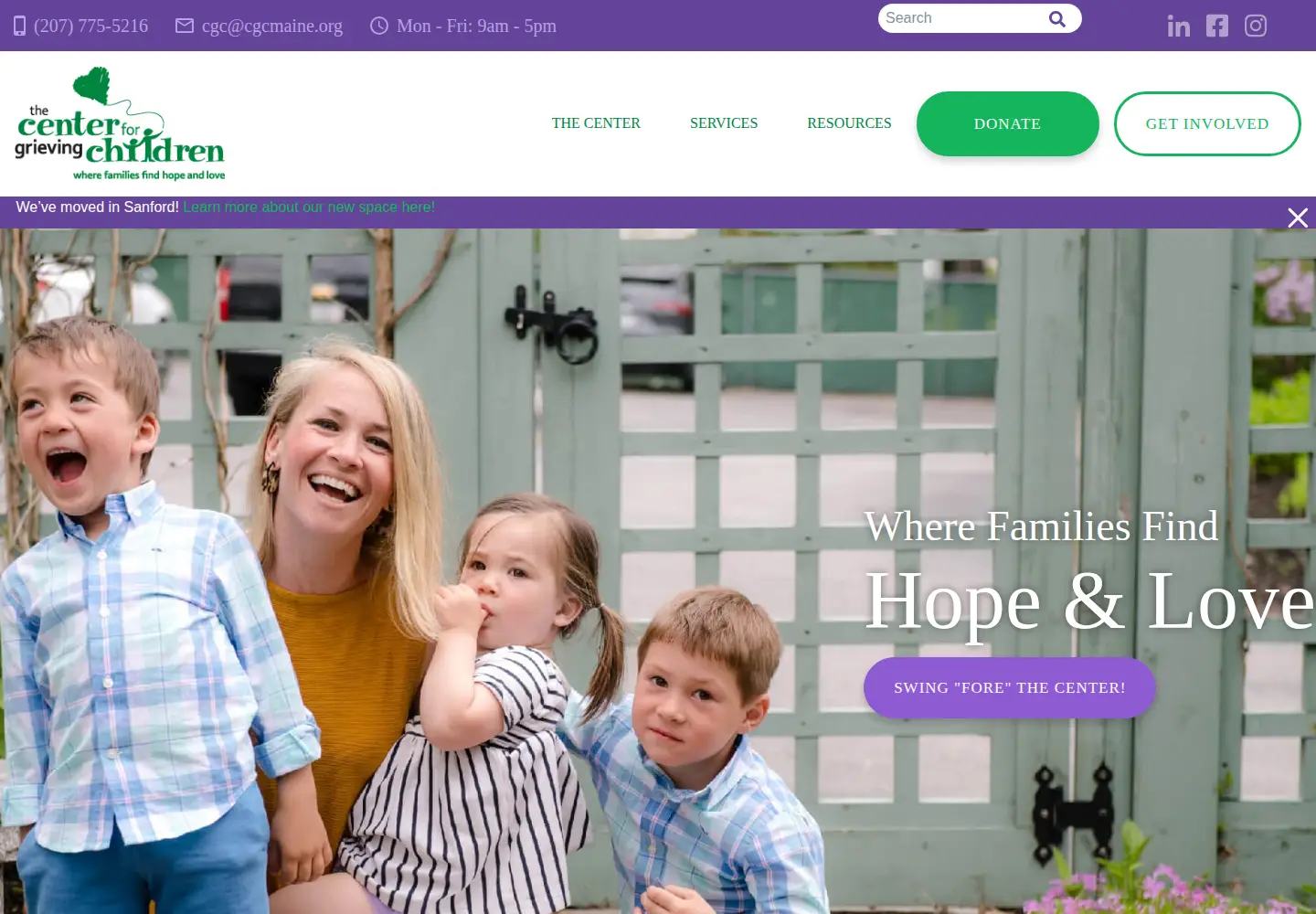 Screenshot of cgcmaine.org