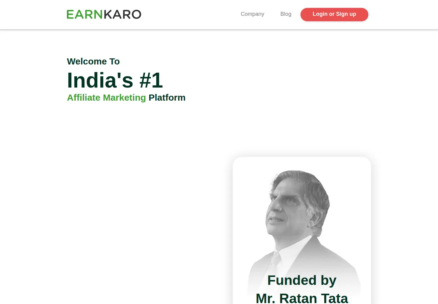 Screenshot of earnkaro.com